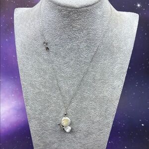 Sterling Silver 925 Necklace - Chain & Pendant Natural Pearl Butterfly